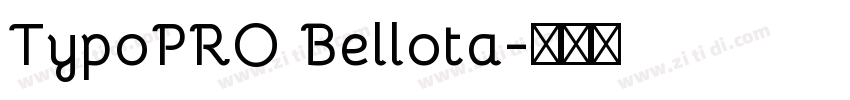 TypoPRO Bellota字体转换 TypoPRO Bellota字体转换